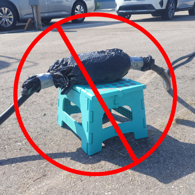 Plug On Step And Wrpped