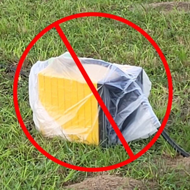 Plug Wrapped in plastic